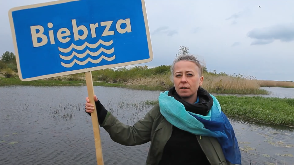 'River Sister' Małgorzata Górska from OTOP speaking up to protect Biebrza River in Poland