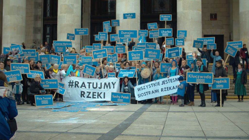 Protest from Polish women to protect rivers